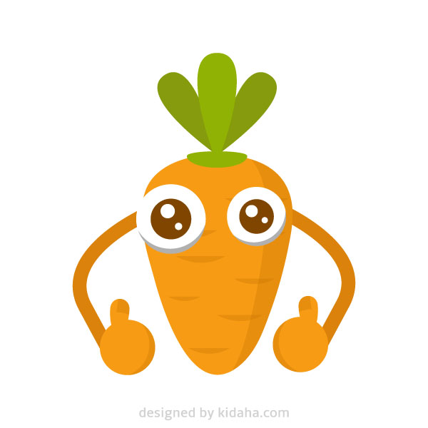 healthy carrot cartoon clip art – KIDAHA