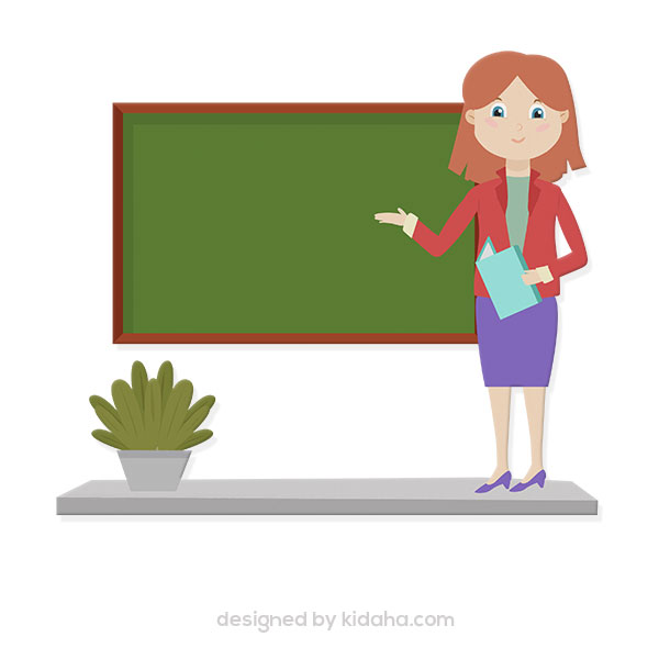 Free Teacher clipart and blank blackboard for text,Education clipart –  KIDAHA